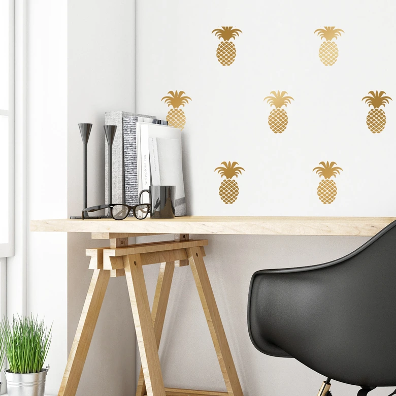 Wandtattoo Ananas Set 