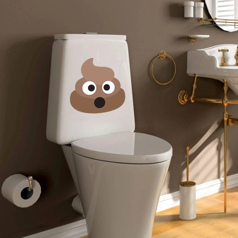 Muursticker Emoji Pile of Poo 