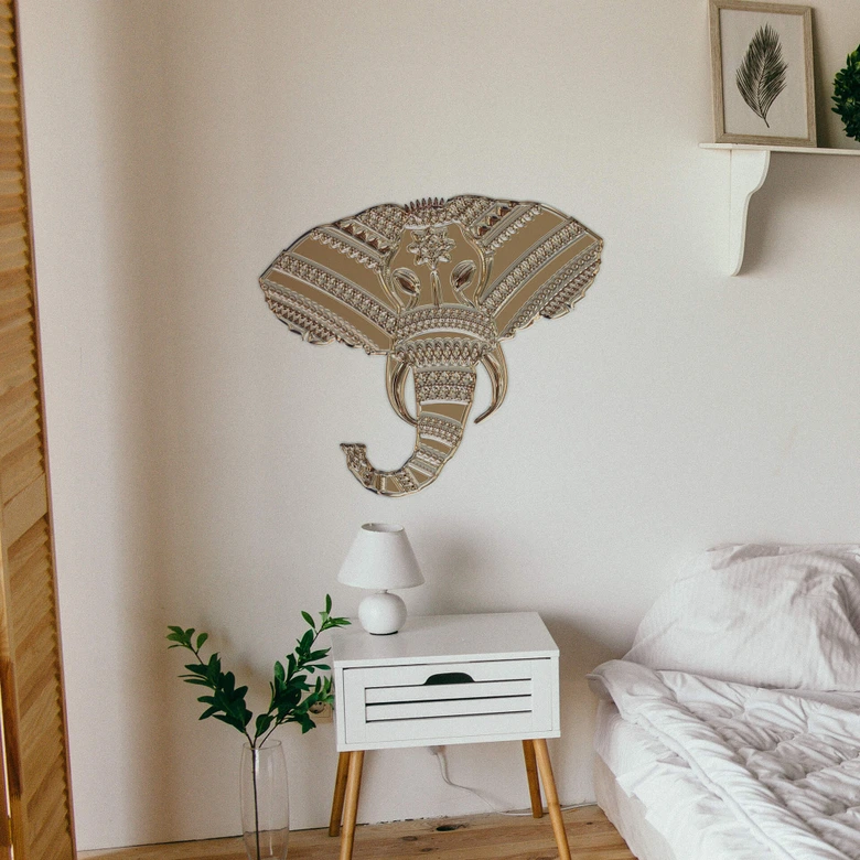 Wall sticker Metallic Elephant 02 