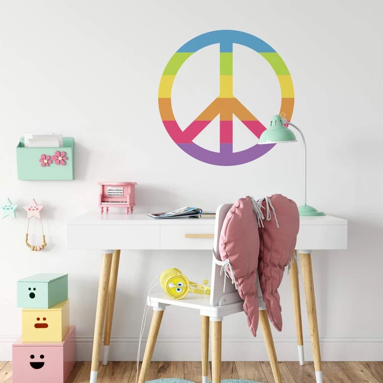 Muursticker Emoji Peace 