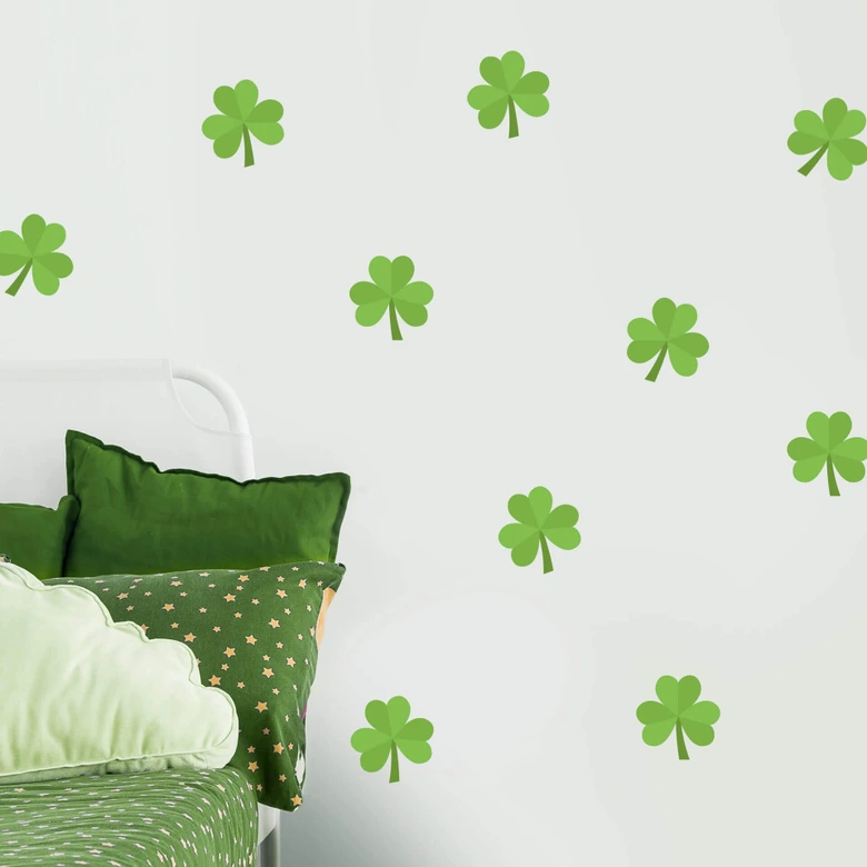 Wandtattoo Emoji Shamrock Set 