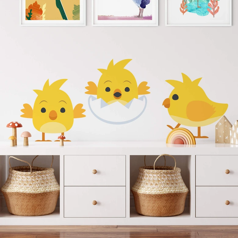 Wandtattoo Emoji Baby Küken 