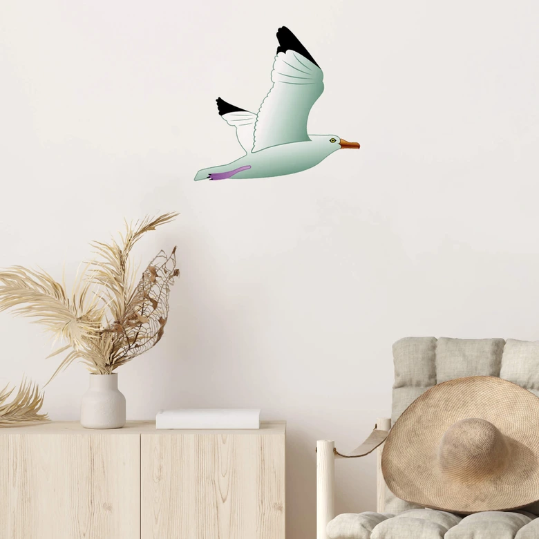 Wandtattoo Möwe 