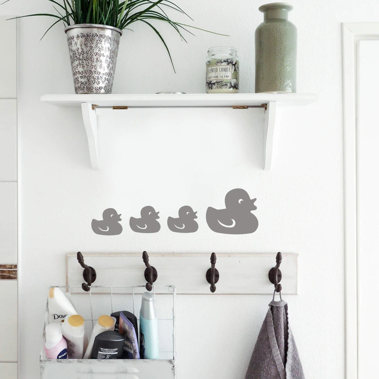 Muursticker Tegeldecor: Eendjes 