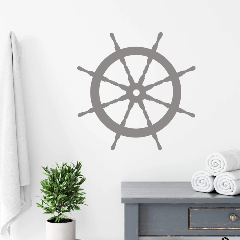 Wandtattoo Fliesendeko Steuerrad 