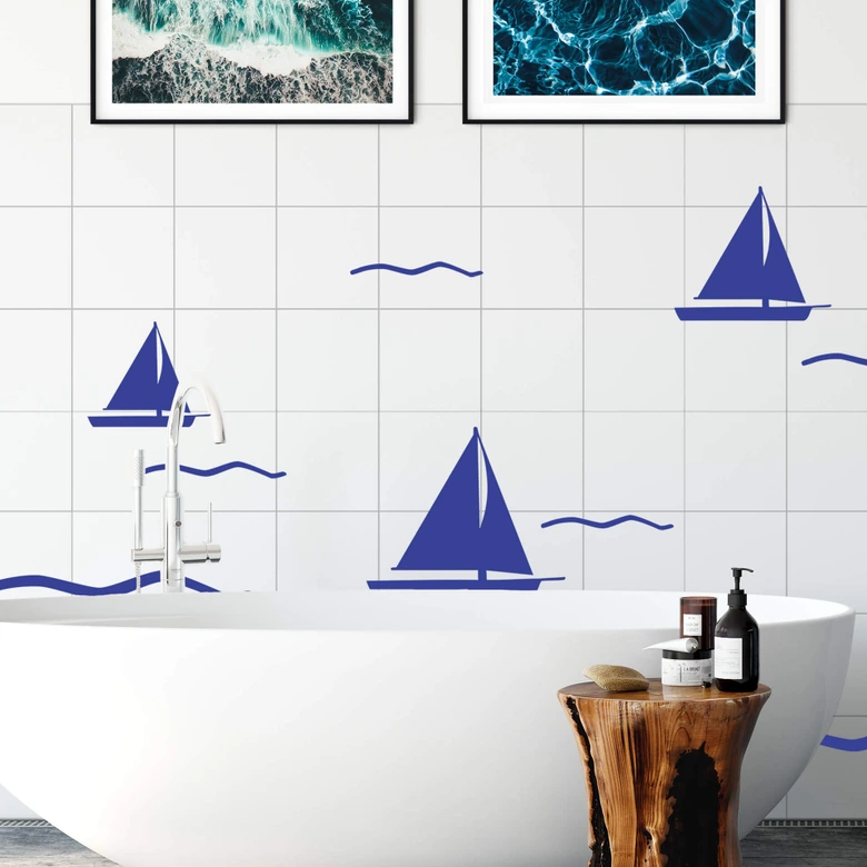 Wandtattoo Fliesendeko Regatta 