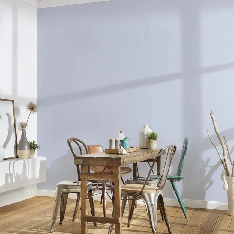 Unit tapet blå - non-woven tapet konst A.S. Création - matt och lätt strukturerad 