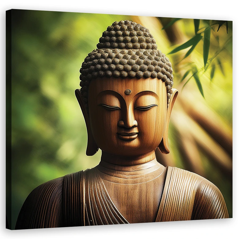 Leinwandbild Buddha-Zen-Statue 