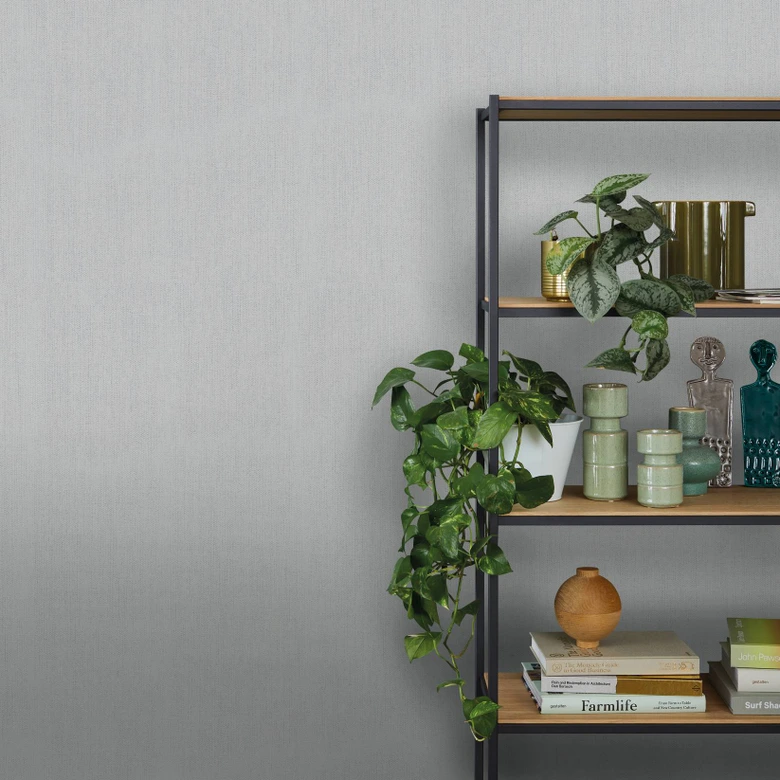 Papier peint intissé SCHÖNER-WOHNEN, papier peint uni blanc, nacre 