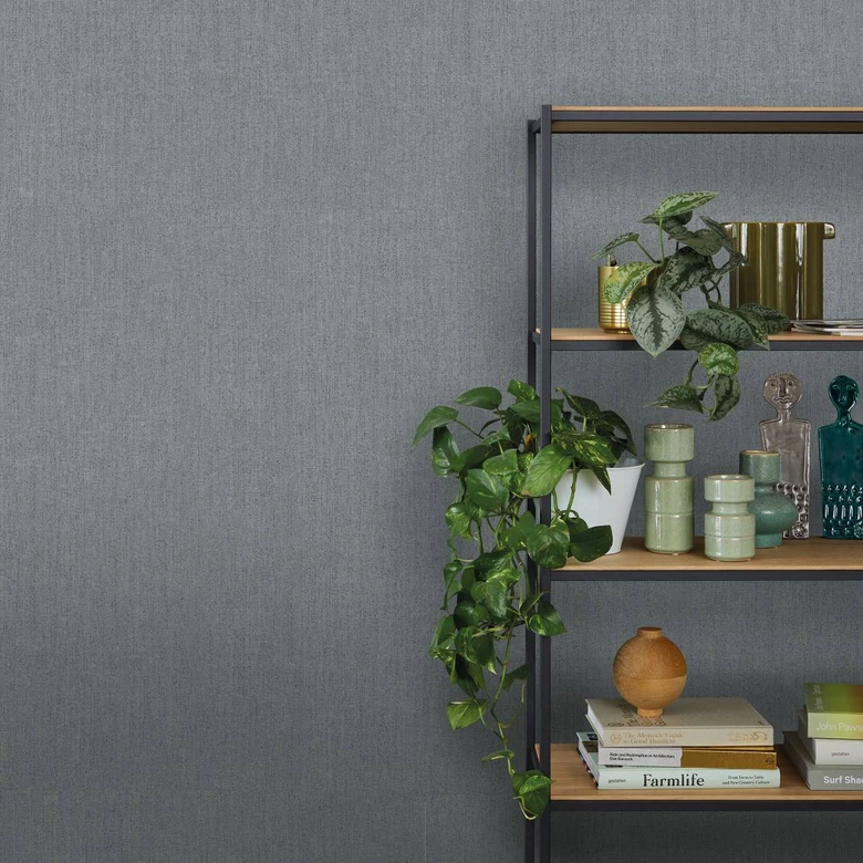 Papier peint intissé SCHÖNER-WOHNEN, papier peint texturé gris, argent 