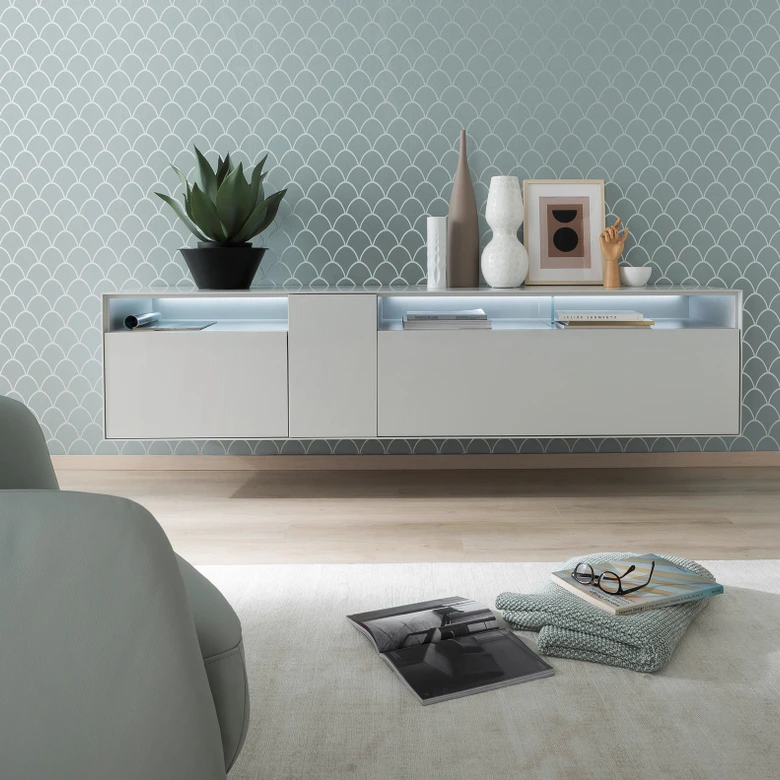 Papier peint intissé SCHÖNER-WOHNEN, papier peint graphique vert 