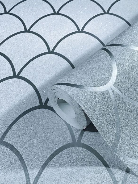 Papier peint intissé SCHÖNER-WOHNEN, papier peint graphique gris 