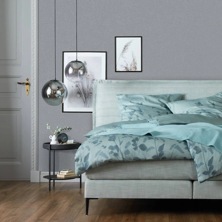 Papier peint intissé SCHÖNER-WOHNEN, papier peint unitaire gris 