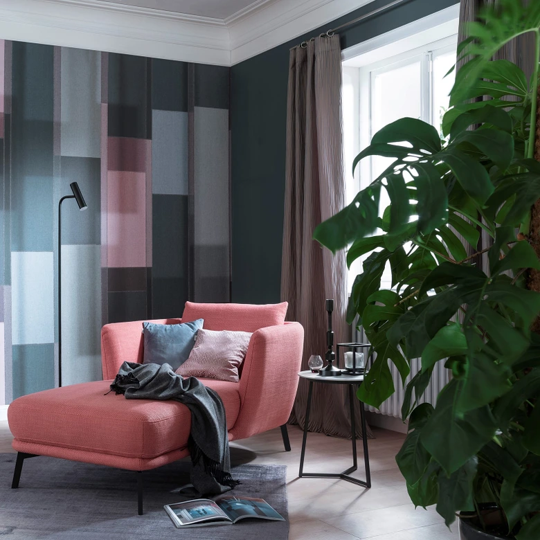 Fototapete Rot Streifen für Wohnzimmer Schlafzimmer 2.70 x 2.12 cm 