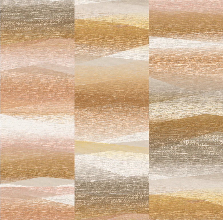 Papier peint intissé à motif graphique beige 