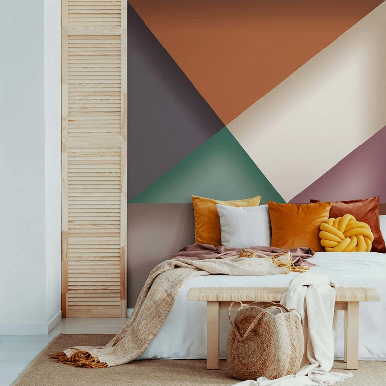 Wall Mural 3D Optic Graphic Modern in Anthracite 