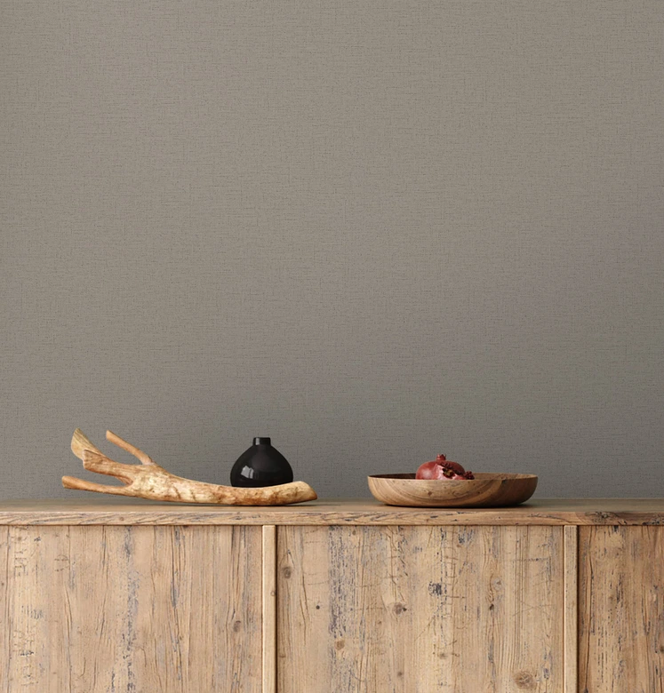 Vliestapete Braun Textiloptik für Wohnzimmer Schlafzimmer Büro marburg Tapete 