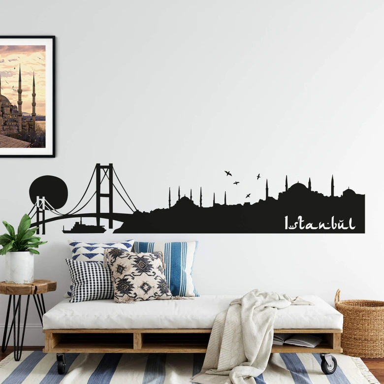 Wandtattoo Istanbul Skyline 