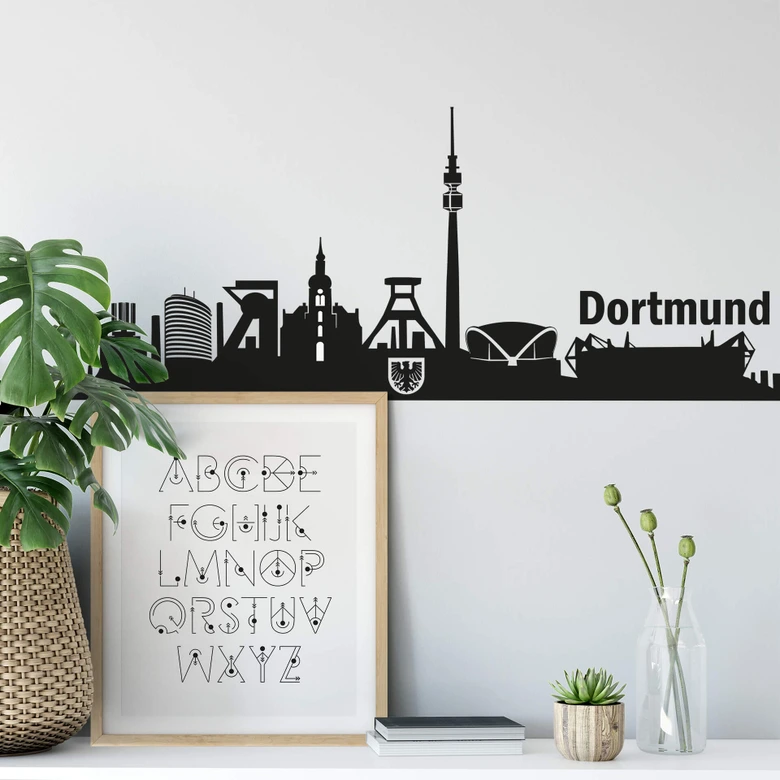 Wandtattoo Dortmund Skyline 