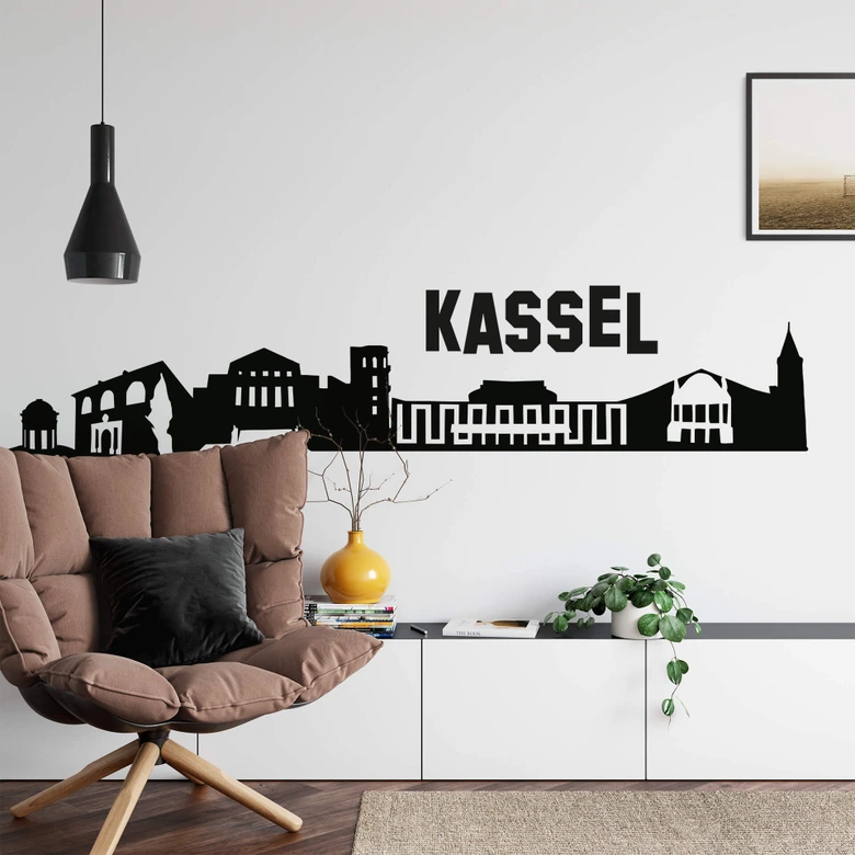 Wandtattoo Kassel Skyline 