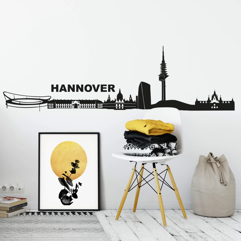 Sticker mural Skyline de Hannovre 