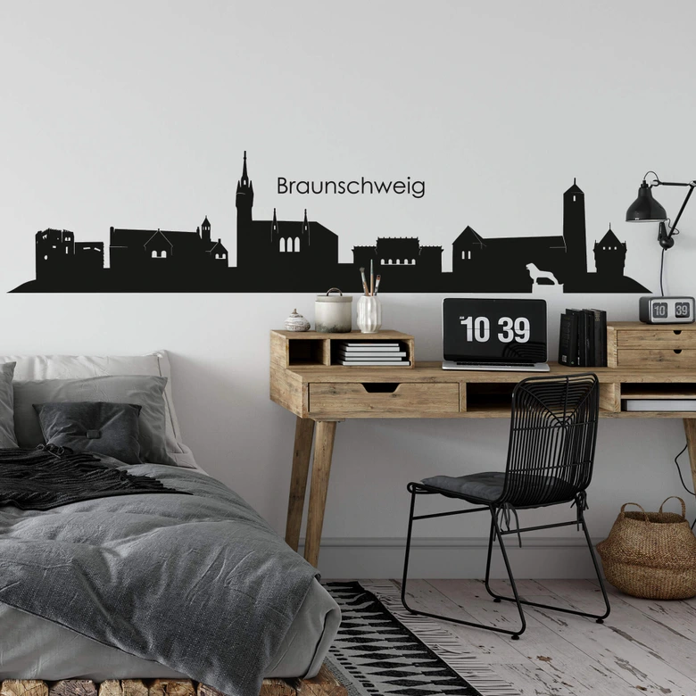 Wandtattoo Braunschweig Skyline 