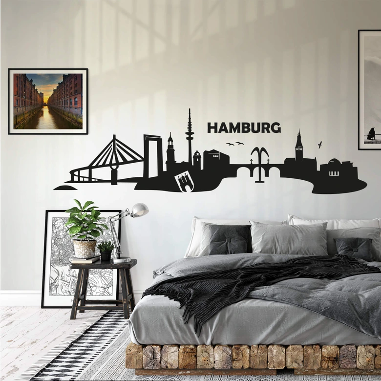 Hamburg Skyline 2 Wall sticker 
