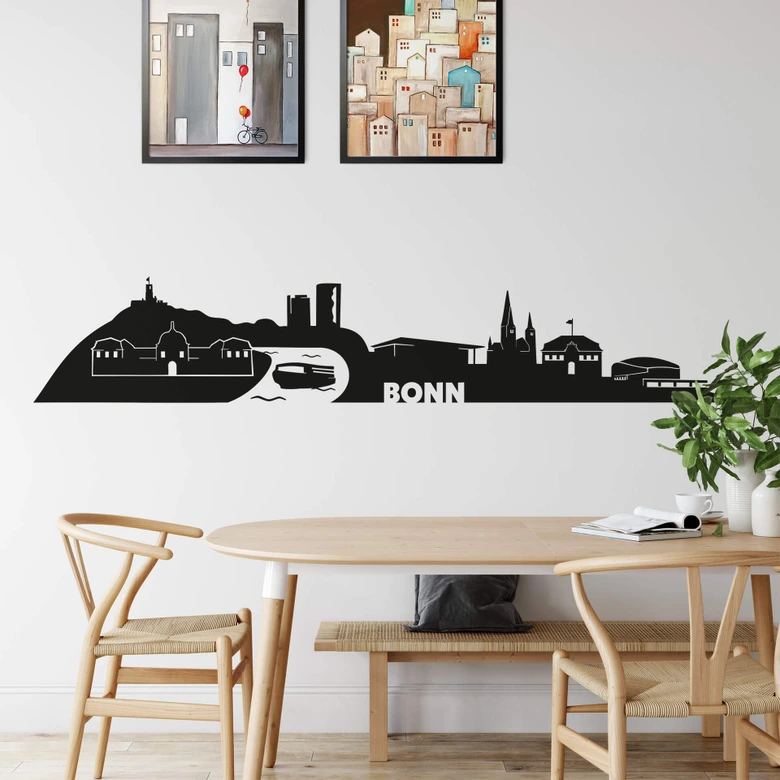 Muursticker Bonn Skyline 