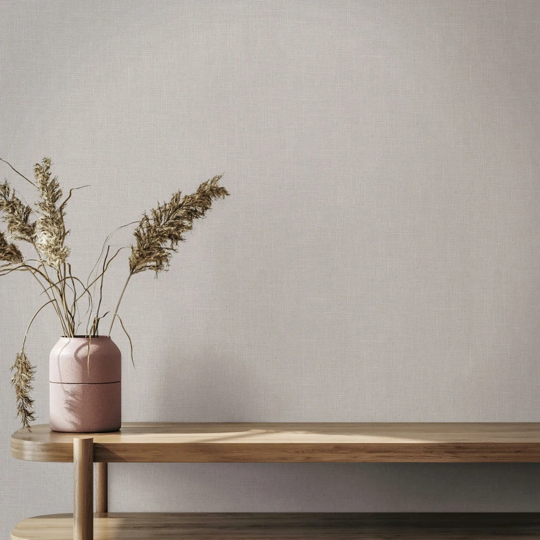 Vliestapete Textil, Struktur Uni Modern matt in Braun 
