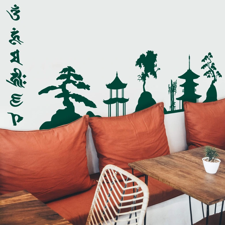 Asia Skyline Wall sticker 