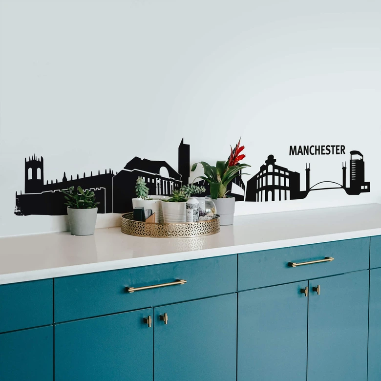 Wandtattoo Manchester Skyline 2 