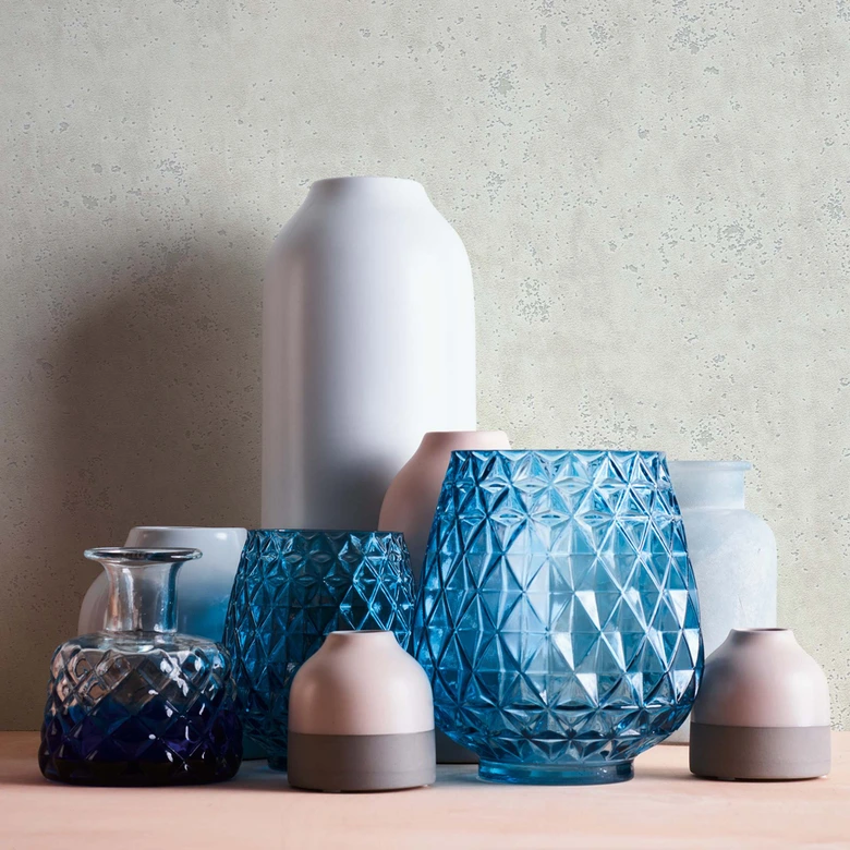 tapet gipsoptik hvid grå - non-woven tapet A.S. Création 