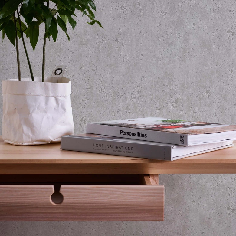 tapet gips-optik grå - non-woven tapet A.S. Création 