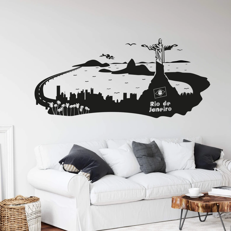 Wandtattoo Rio de Janeiro Skyline 