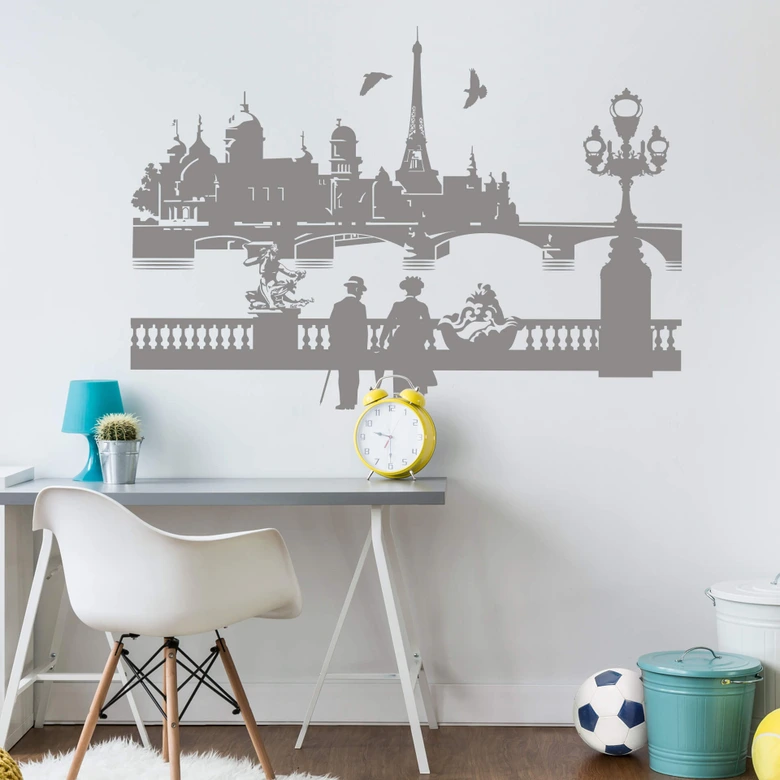 Wandtattoo Paris mit Seine 