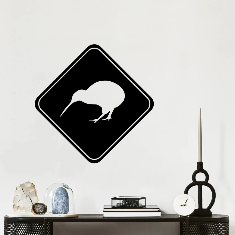 Wandtattoo Achtung Kiwi 
