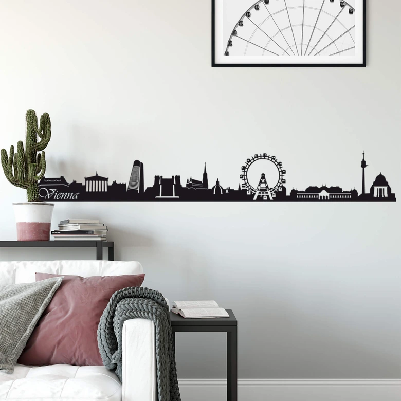 Wandtattoo Vienna Skyline 