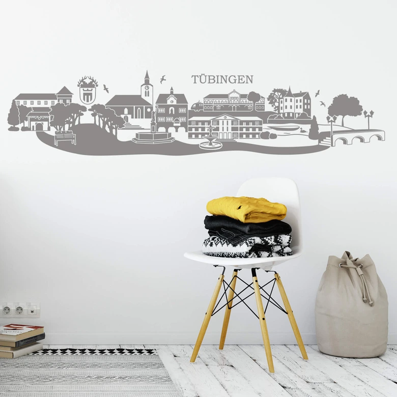 Wandtattoo Tübingen Skyline 