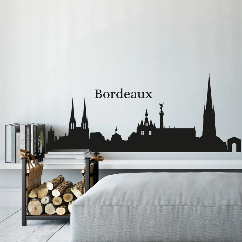 Wandtattoo Skyline Bordeaux 