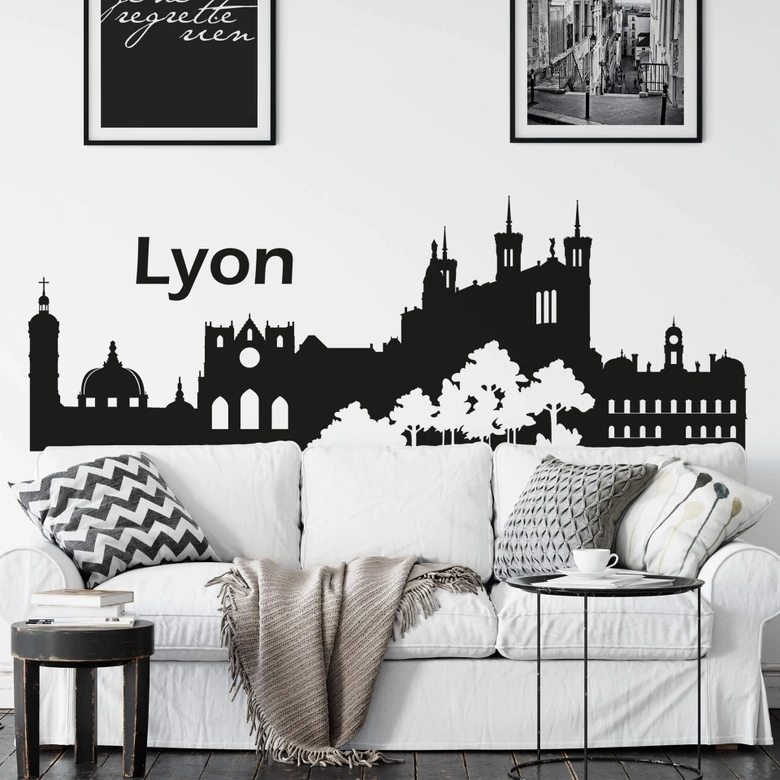 Wandtattoo Skyline Lyon 