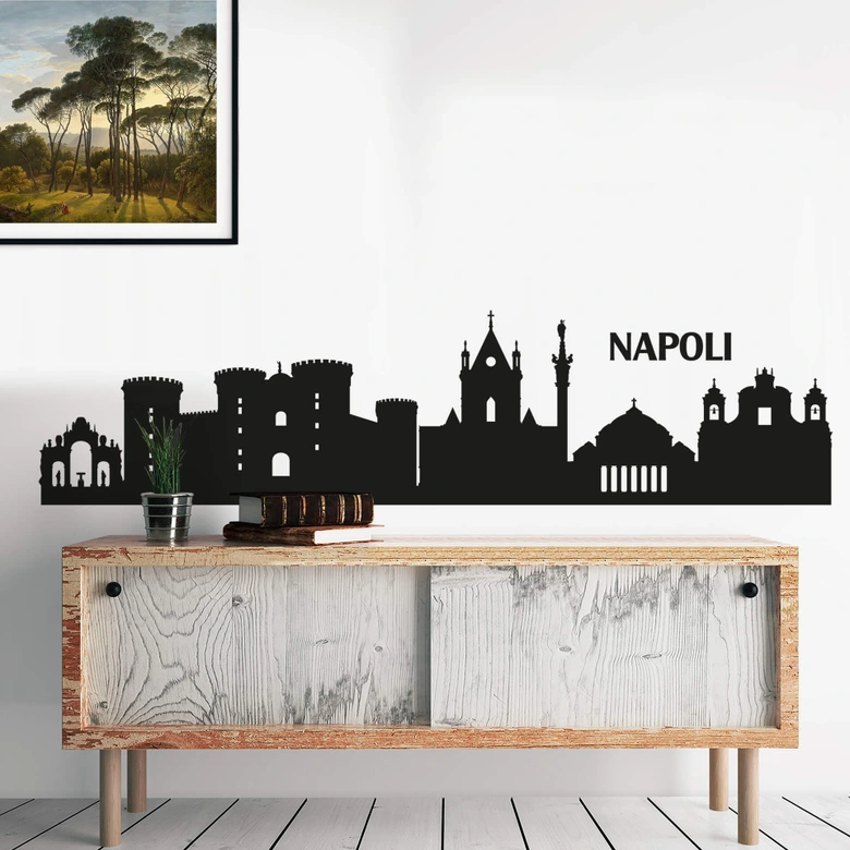 Wandtattoo Skyline Napoli 