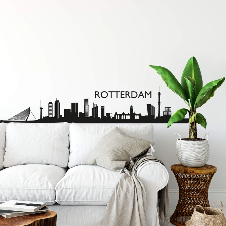 Wandtattoo Skyline von Rotterdam 