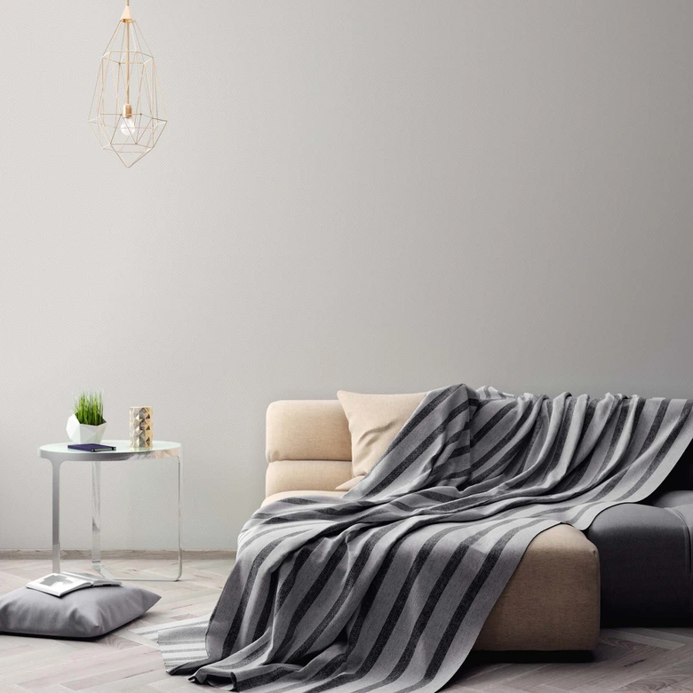 Papier peint à pois gris blanc - papier peint intissé maison de campagne A.S. Création - mat légèrement structuré 