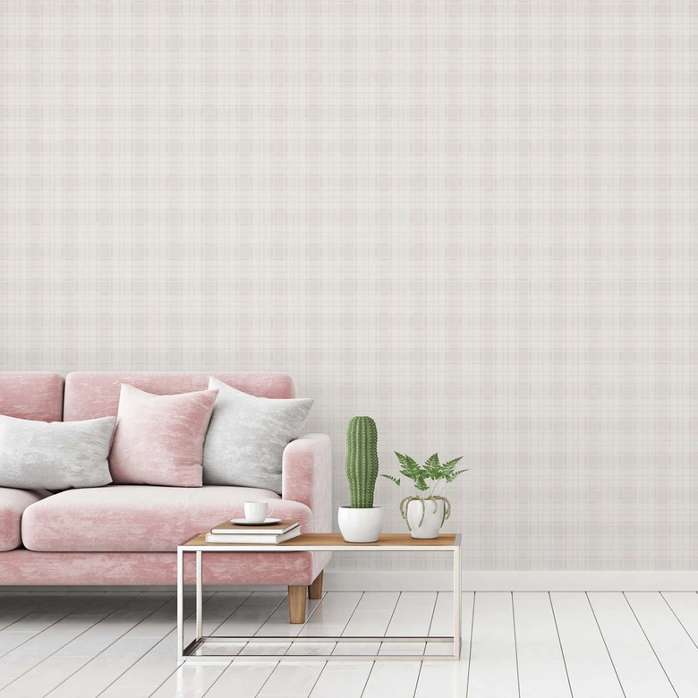 Papier peint à carreaux blanc bleu - papier peint intissé style maison de campagne A.S. Création - mat légèrement structuré 