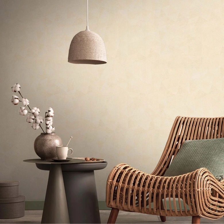 Tapete Beige moderne Design Vliestapete Grafik Mustertapete einfarbig 