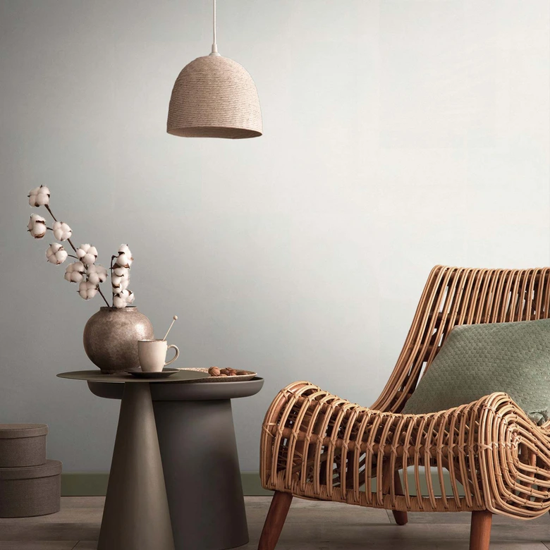 Papel pintado blanco unicolor moderno liso no tejido para salón, dormitorio 