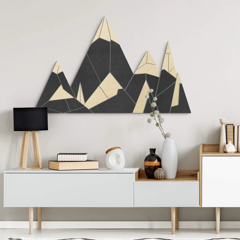 3D Deko Berg Landschaft Holzpuzzle 
