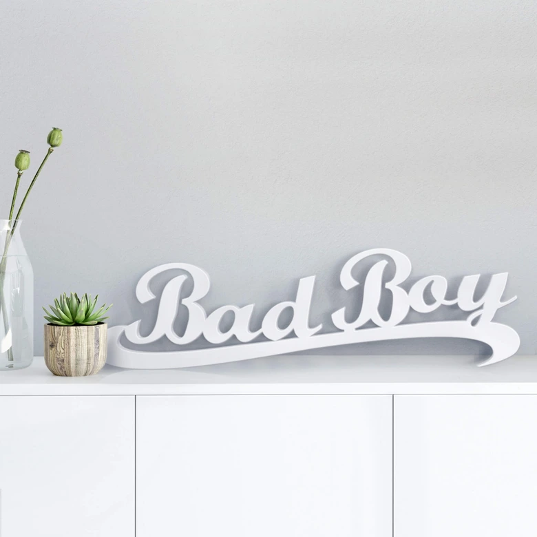 Dekorativa bokstäver 3D Bad Boy 