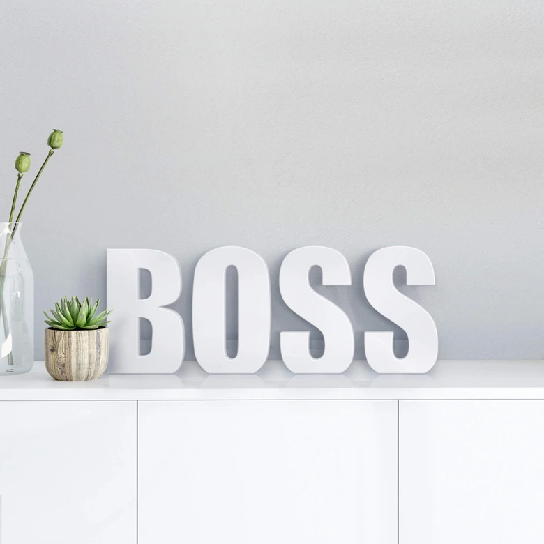 Decoratieletters 3D Decoratieletters BOSS 