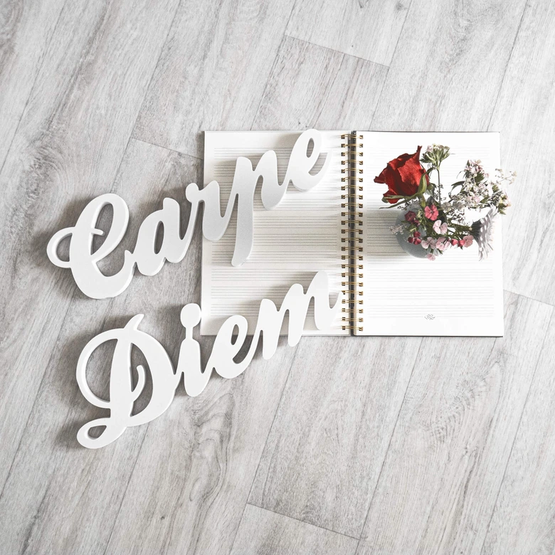Letras decorativas 3D Carpe Diem 